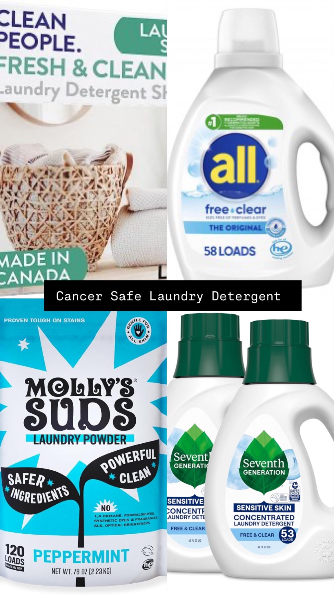 Most laundry detergent contains chemicals I’m trying to avoid.

Your laundry detergent gets absorbed into your body through your skin (your largest organ) so it’s important to know what’s in your laundry detergent.

. These are the 5 best brands 

#LTKFamily #LTKHome