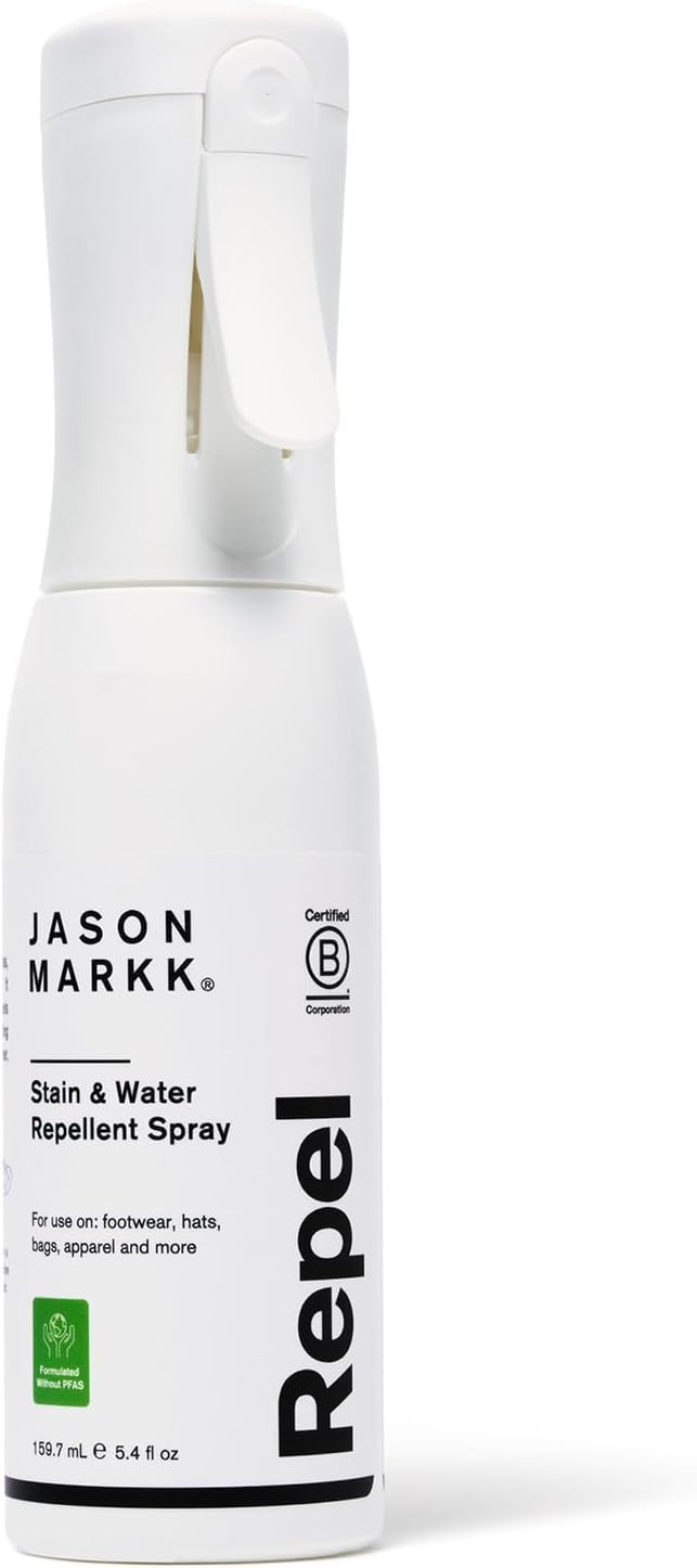 Jason Markk 5.4 oz. Repel Spray - Eco-Friendly - Water-Based - Creates Durable & Breathable Barrier that Repels Liquids & Stains - Safe on All Materials Including Suede, Nubuck, Leather, and More | Amazon (US)