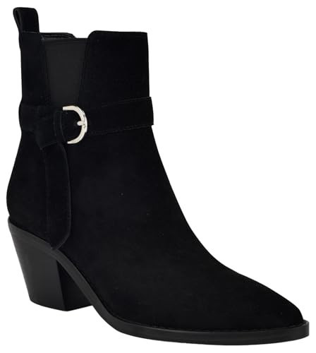 Nine West Women's Lemone Bootie, Black Suede 001, 9 | Amazon (US)
