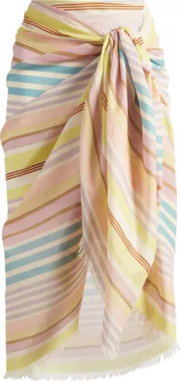 Zimmermann Stripe Cotton Pareo Cover-Up | Nordstrom | Nordstrom