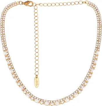 Mixed Crystal & Cubic Zirconia Tennis Choker | Nordstrom
