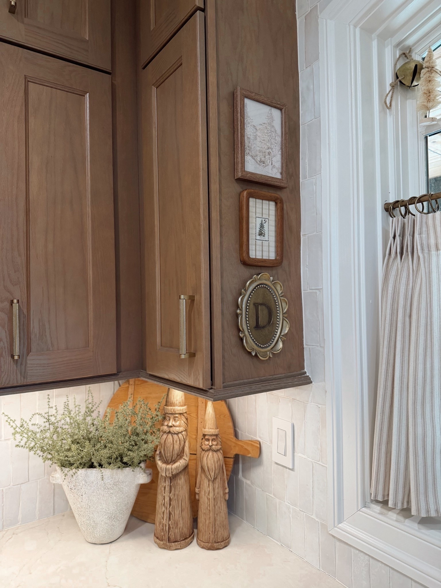 Cozy kitchen corner 🤎 linked what I could! A lot of it is older from previous years 🫶🏼 hopefully some inspo! I used double sided tape for the frames on our cabinet! My fave one linked! 

Home decor / seasonal / festive / Holley Gabrielle  

#LTKHome #LTKStyleTip #LTKHoliday