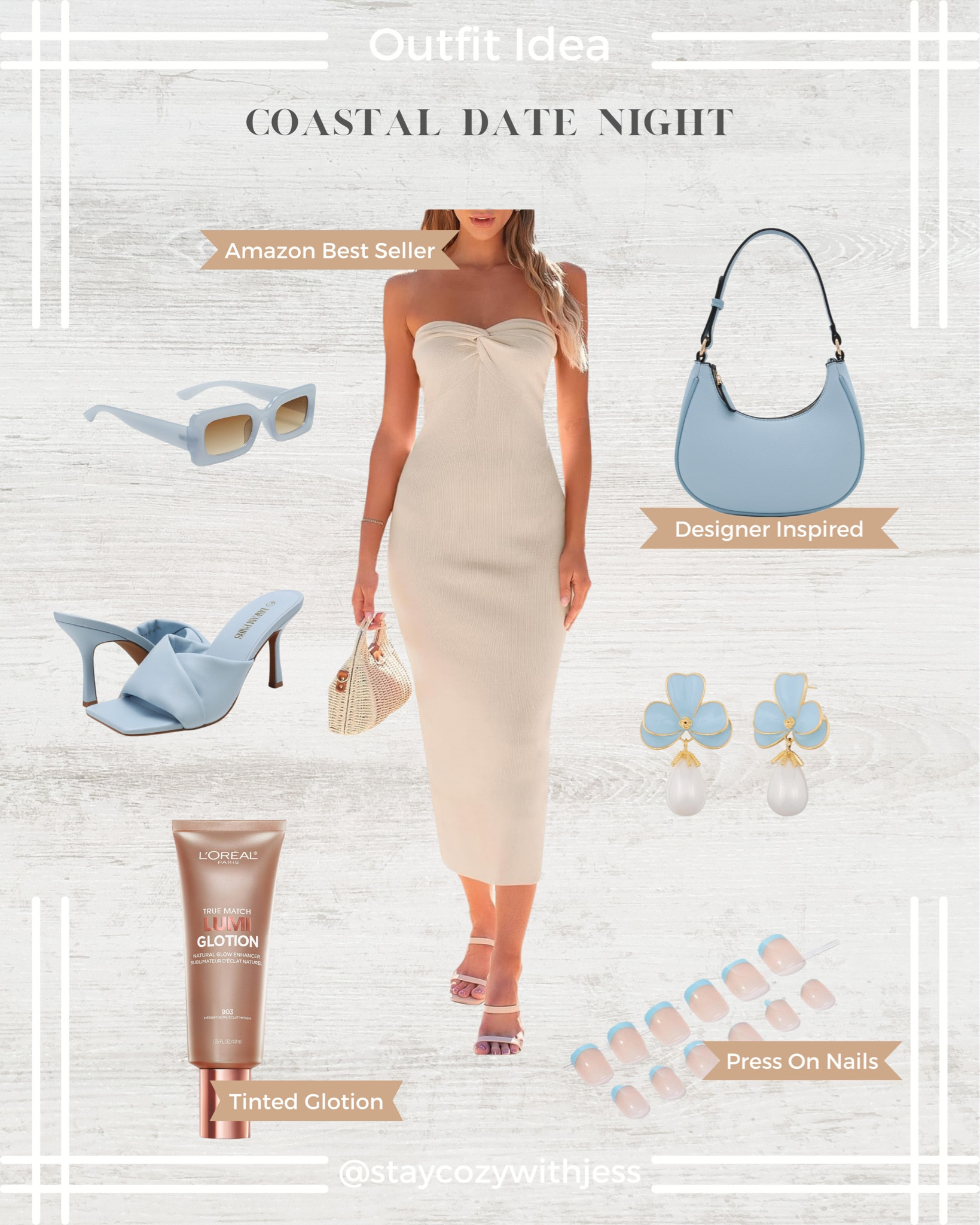 Such a cute coastal date night look 🩵 So the links below & follow me for more cute and casual date night outfit inspo 🫶🏼 

Stay cozy ❤️,
- Jess 💋

Coastal date night, date night outfit, outfit inspo, outfit idea, date night, coastal granddaughter, baby blue outfit, style inspo, chic outfit, dress outfit

#LTKstyletip #LTKmidsize #LTKsalealert