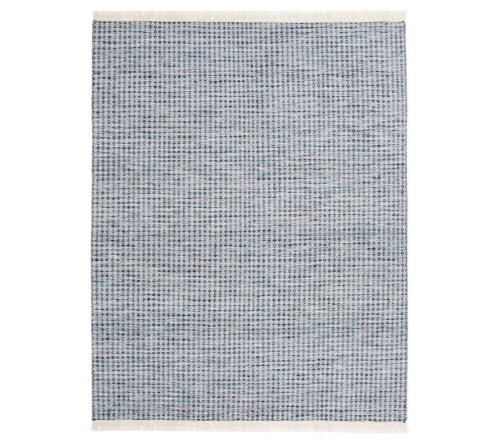 Oden Eco-Friendly Indoor/Outdoor Rug, 8x10', Blue | Pottery Barn (US)