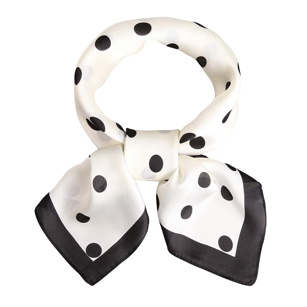 SOJOS Bandana Nicki-Tuch Damen Halstuch Kopftuch Seidentuch mit Polka Dot 70 x 70 SC317 | Amazon (DE)