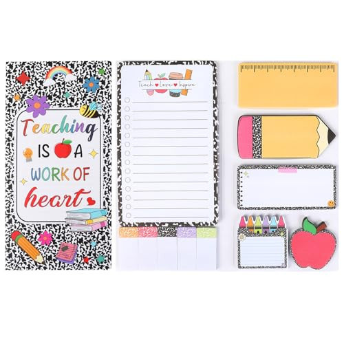 iDTogAoE Teacher Sticky Notes,Teacher Appreciation Gifts,Teachers Gifts Self-Stick Note Pads School Supplies for Teachers Cute Post It Notes Sticky Note Set for Professor Tutor Presents | Amazon (US)