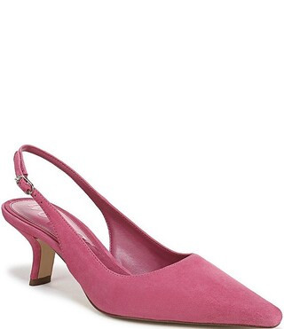 Bianka Suede Pointed Toe Slingback Pumps | Dillard's
