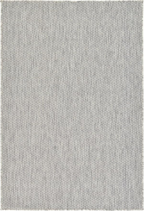 Unique Loom Collection Casual Transitional Solid Heathered Indoor/Outdoor Flatweave Area Rug (4' ... | Amazon (US)
