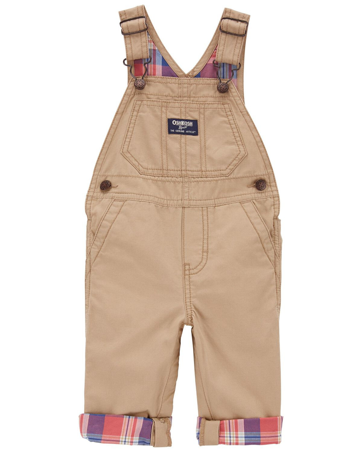 Khaki Baby Classic OshKosh Overalls | carters.com | Carter's