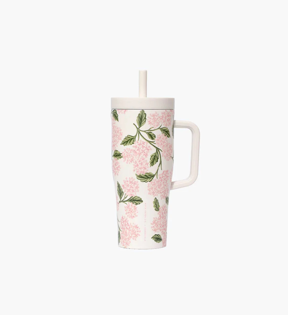 22 oz. Cruiser Cup - Pink Hydrangea | Rifle Paper Co.