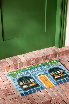 Book Shop Printed Coir Doormat | Anthropologie (US)