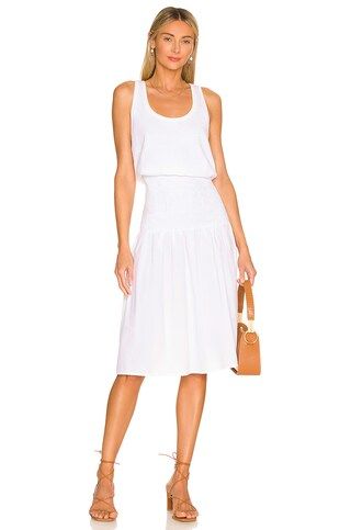 Nation LTD Sahar Combo Midi Dress in Optic White from Revolve.com | Revolve Clothing (Global)