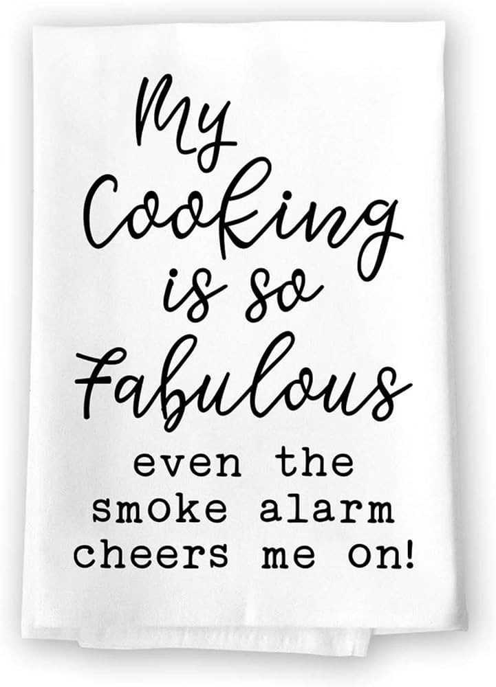 Honey Dew Gifts Funny Kitchen Towels, My Cooking is so Fabulous Flour Sack Towel, 27 inch by 27 i... | Amazon (US)