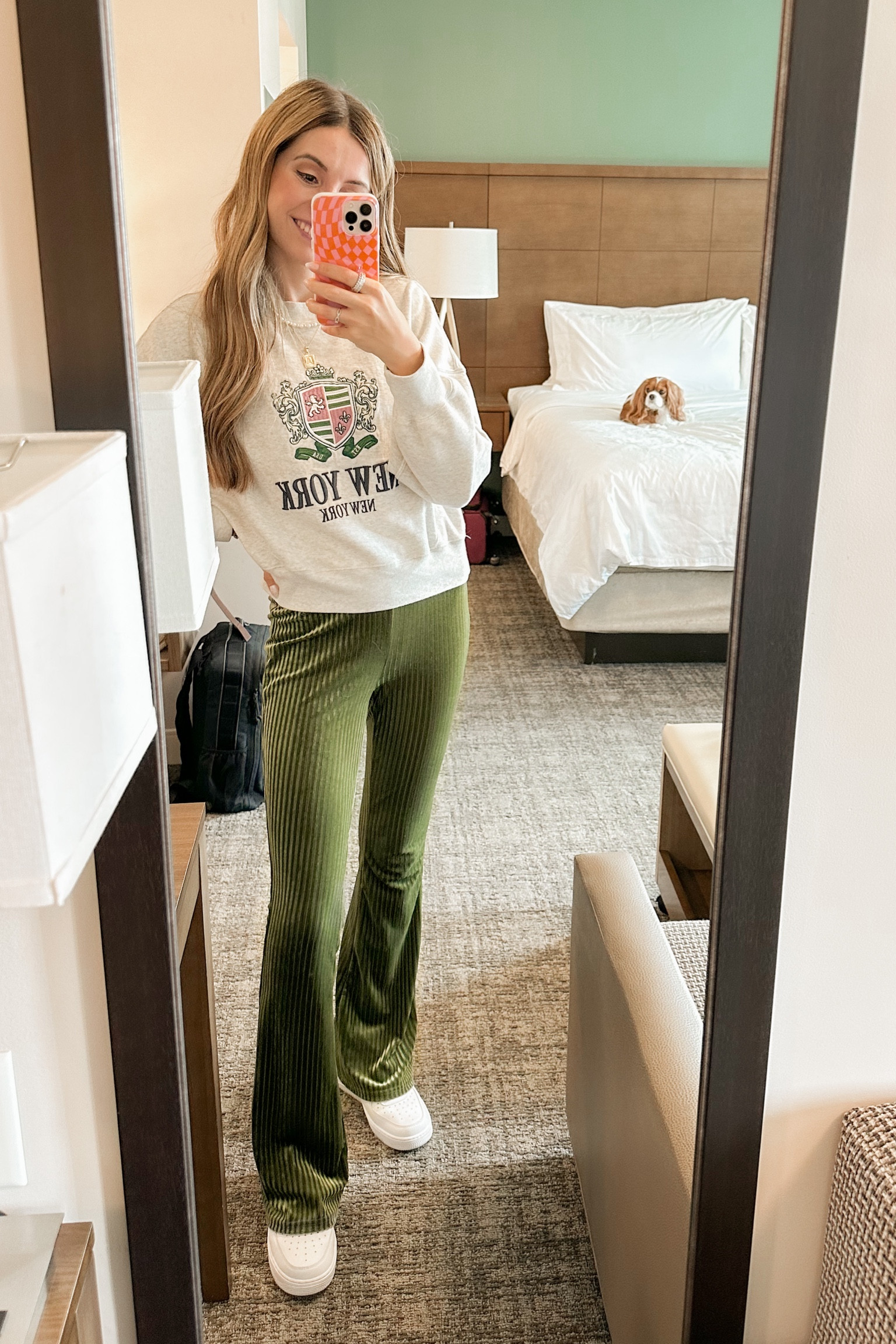 Travel outfit, Abercrombie top, airplane outfit, green pants, oversize sweatshirt

#LTKFind #LTKtravel #LTKstyletip