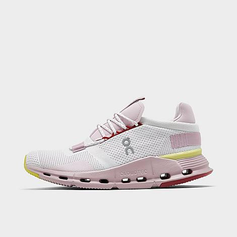 On Women's Cloudnova Running Shoes in Pink/Undyed Size 9.5 | Finish Line (US)
