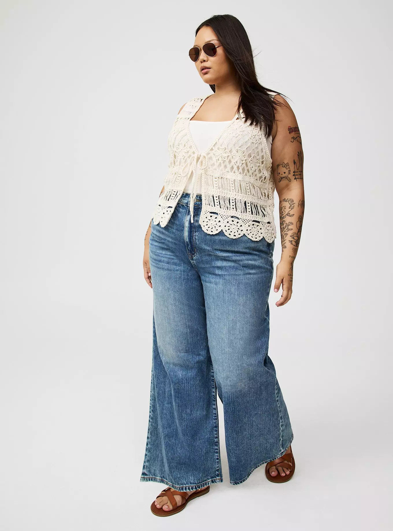 Crochet Tie-Front Vest | Torrid (US & Canada)