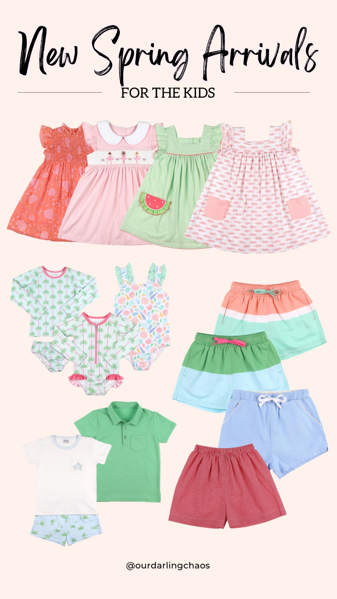 New spring arrivals for the kids!!!🩷

I included spring dresses for the girls, shorts and polos for the boys, and swimsuits and swim trunks!!!🫶🏼

Kids spring clothes, kids spring outfits, little girls spring dresses, little boys spring outfits, little girl swimsuits, little boy swimsuits🤍

#LTKStyleTip #LTKKids #LTKFindsUnder100