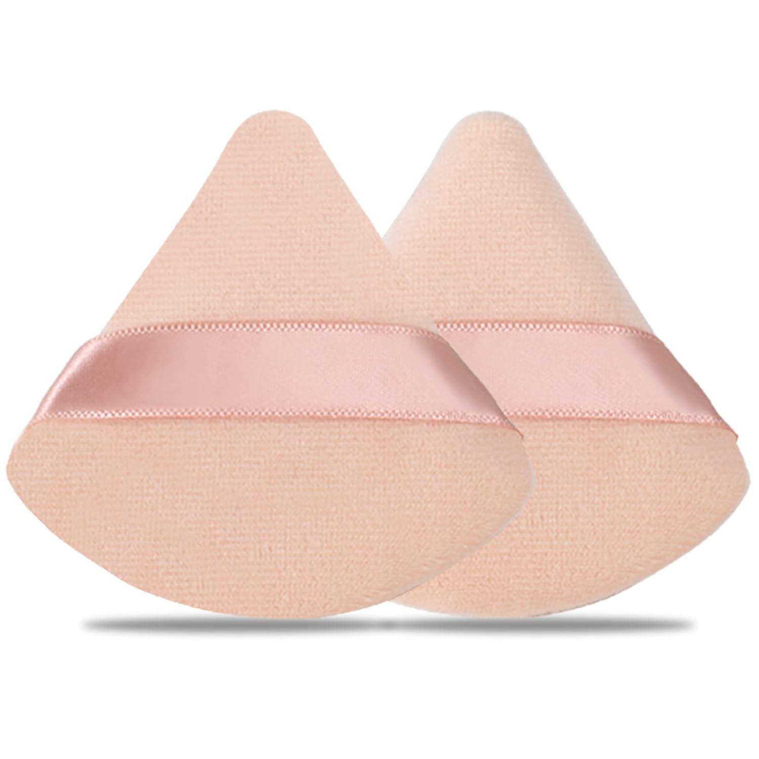 2 piezas de soplo de polvo de triángulo suave para maquillaje facial de terciopelo para fijar po... | Amazon (US)