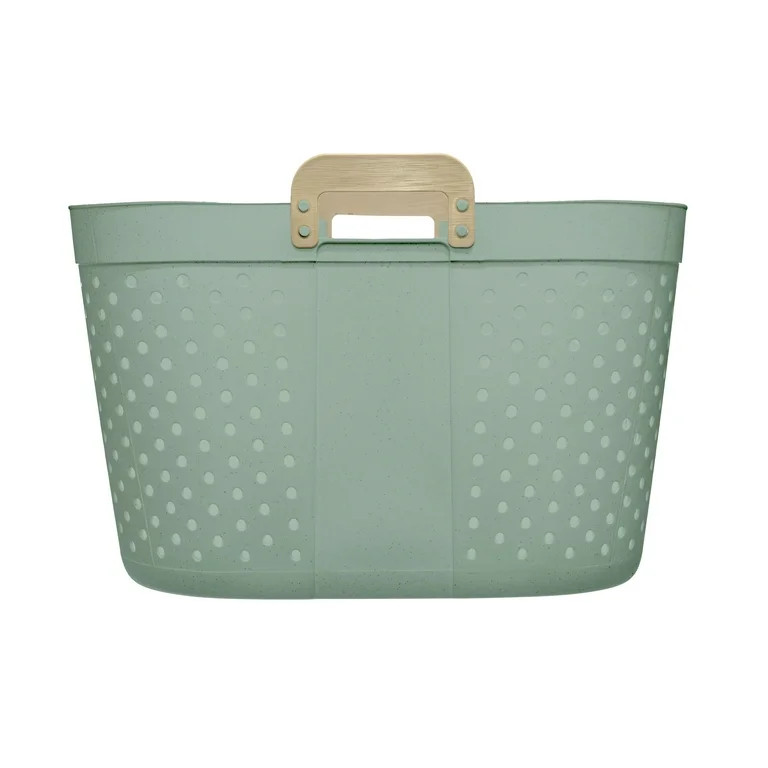Mainstays Oval Flex Decorative Basket, Sage | Walmart (US)