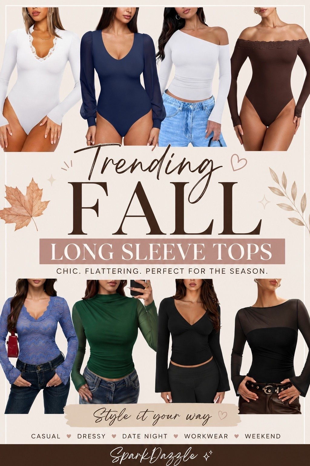 Trending Fall Long Sleeve Tops for Women 🍂 | Chic Green Mesh Mock Neck Outfit | Amazon Fashion 2026


Looking for the perfect fall long sleeve top? This gorgeous emerald green mock neck blouse with sheer mesh sleeves is effortlessly chic and easy to style for the season. Pair it with black jeans, trousers, skirts, or tailored pants for a polished look that works for the office, date night, brunch, holiday gatherings, or everyday wear. The flattering ruched fit and elegant neckline make this an elevated basic you'll reach for all season long. Save this Amazon fashion find for your 2026 fall wardrobe inspiration!


#FallFashion #FallOutfits #LongSleeveTop #AmazonFashion #AmazonFinds #AmazonStyle #BusinessCasual #WorkOutfit #OfficeStyle #FallStyle #MockNeckTop #MeshSleeves #GreenTop #DressyCasual #CasualChic #TeacherOutfit #DateNightOutfit #FashionOver40 #Over40Style #WomenOver40 #CapsuleWardrobe #WardrobeEssentials #EverydayStyle #ChicStyle #FallWardrobe #FashionInspo #TrendingFashion #NeutralStyle #StyleInspiration #2026Fashion