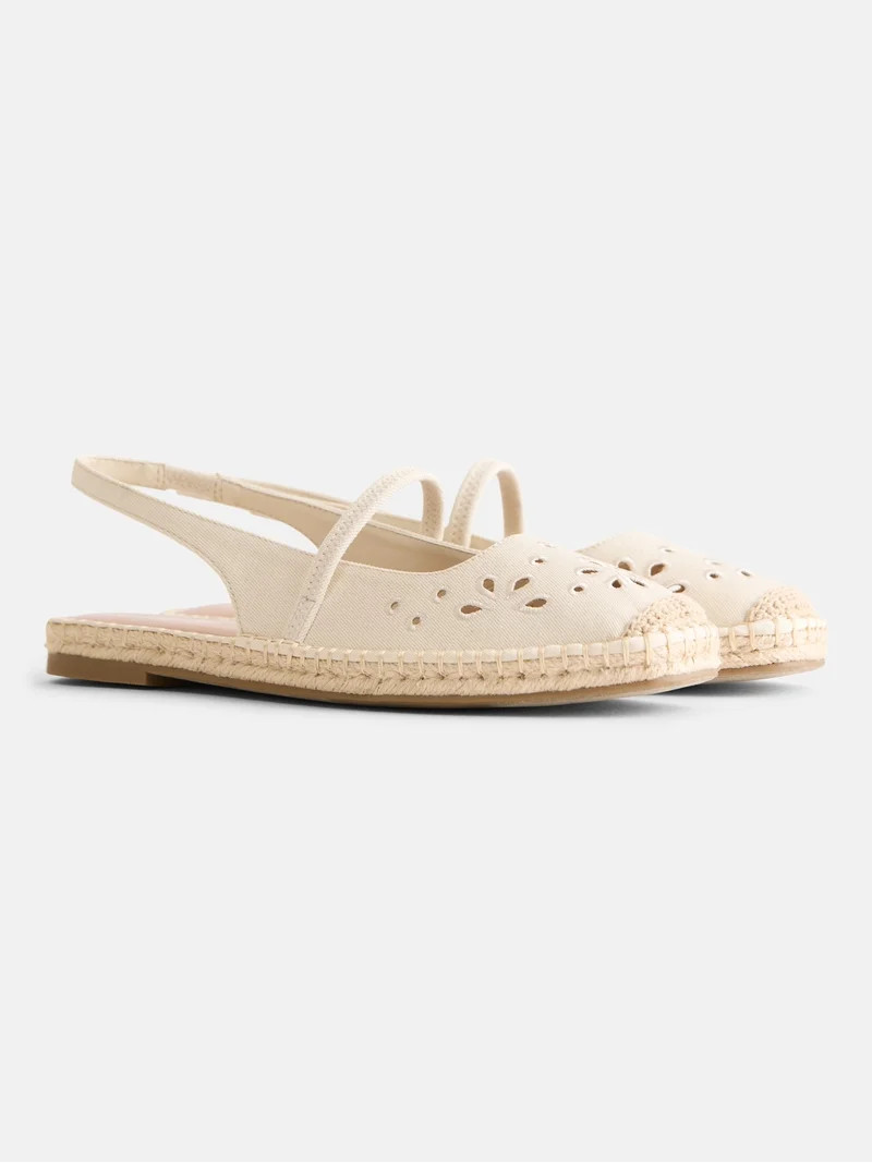 Time and Tru Women's Espadrille Slingback Shoes | Walmart (US)