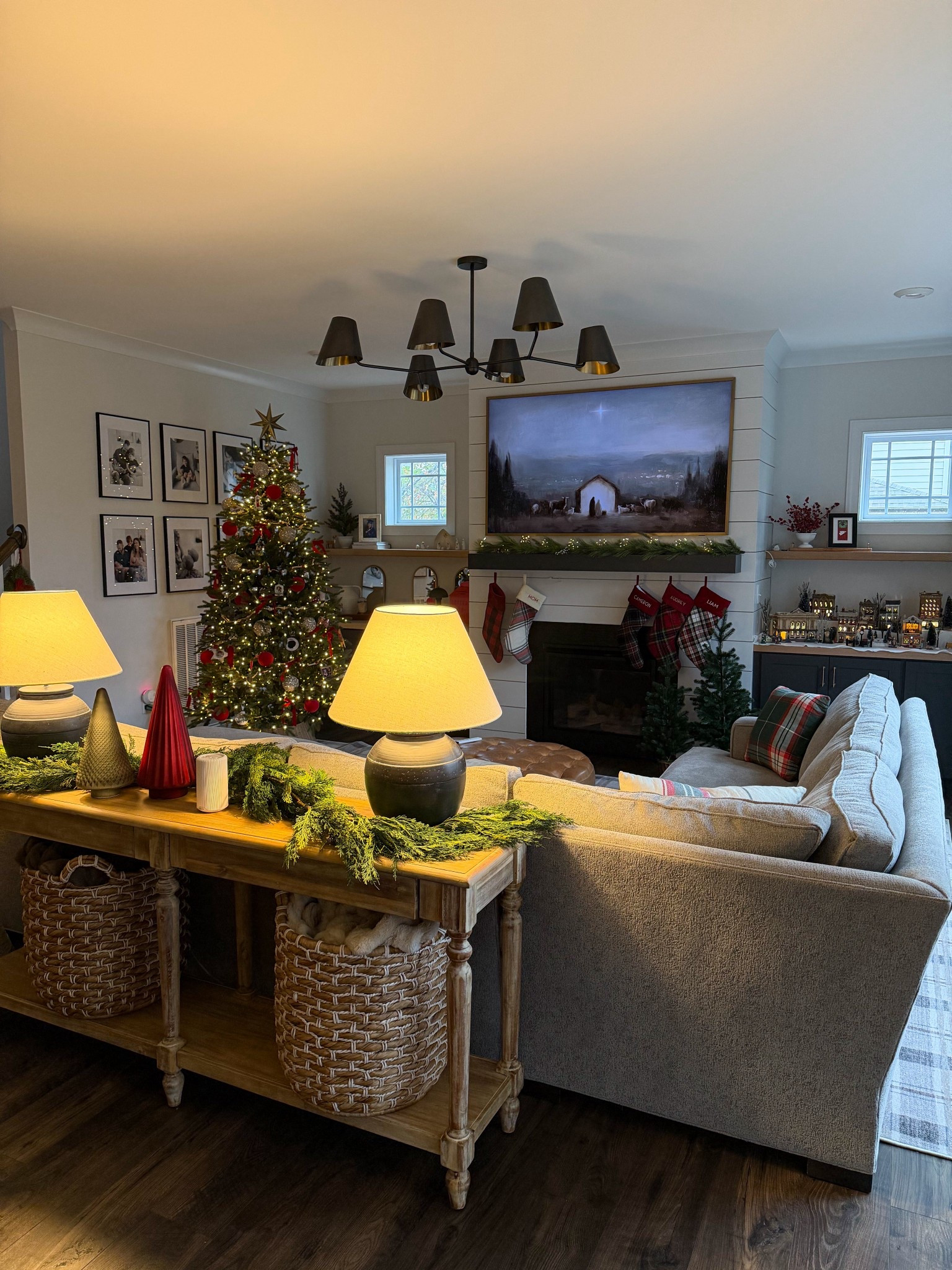 Cozy Christmas living room 