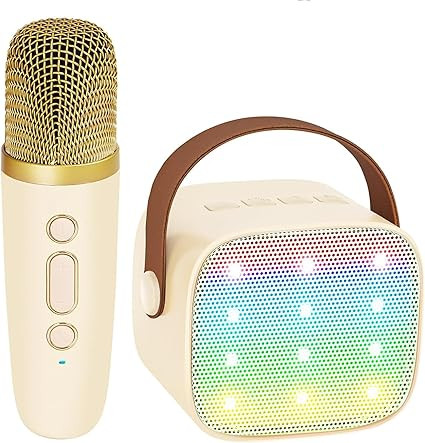 YLL Mini Kids Karaoke Machine, Portable Bluetooth Speaker with Wireless Microphone for Adults, Ka... | Amazon (US)