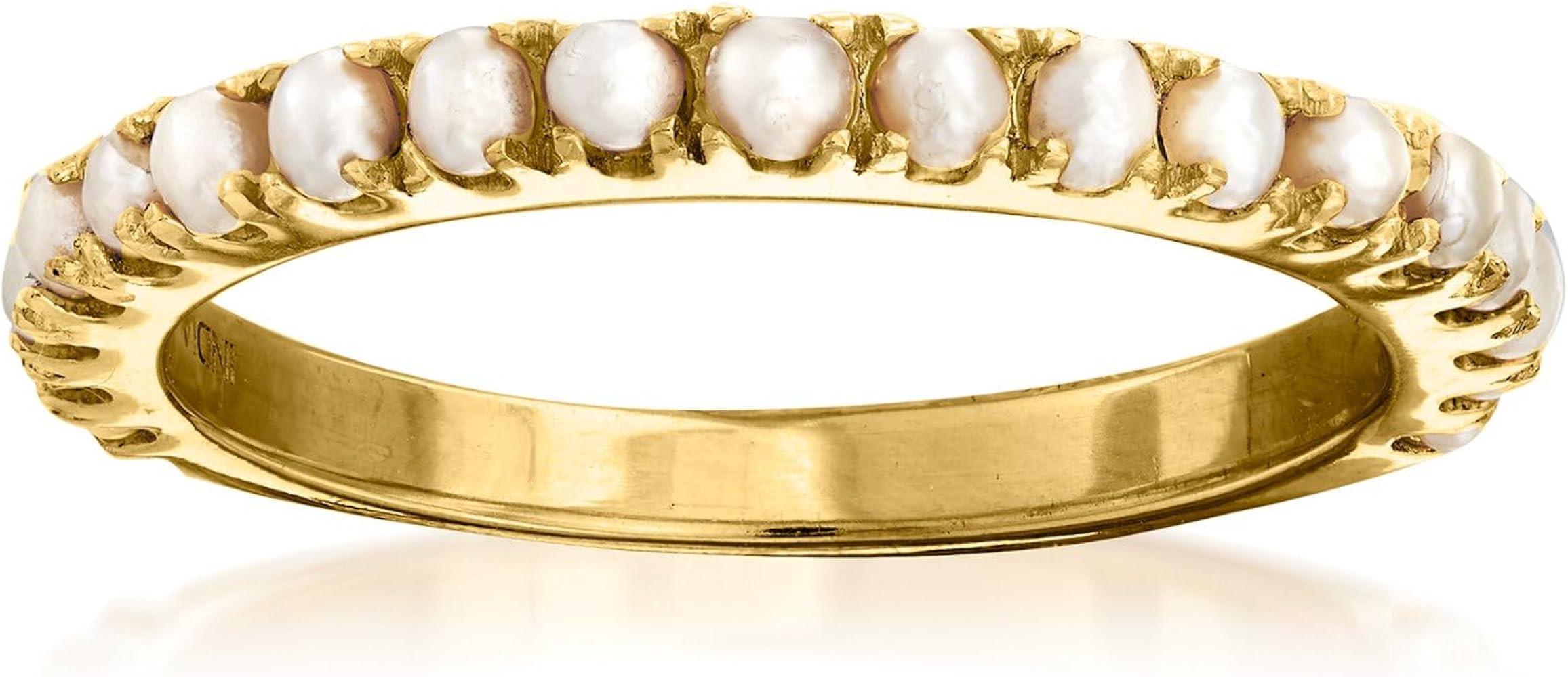 Ross-Simons 2mm Cultured Pearl Ring in Silver | Amazon (US)