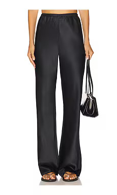 EAVES Loretta Silk Pants in Black from Revolve.com | Revolve Clothing (Global)