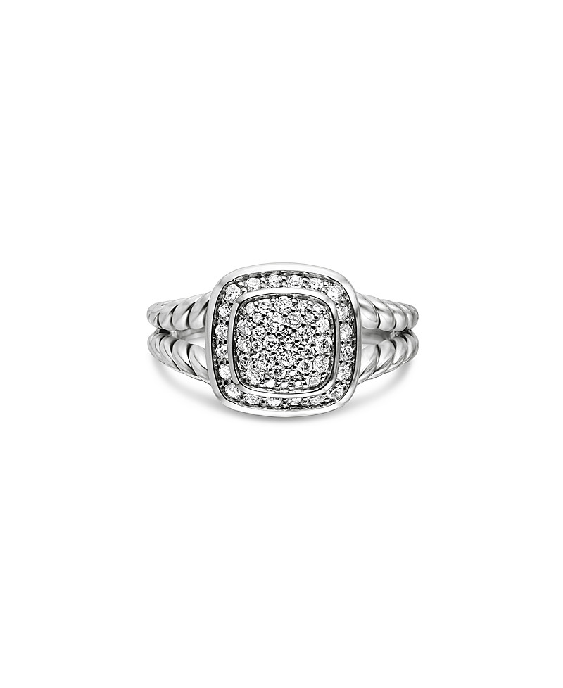 David Yurman Sterling Silver Petite Albion Diamond Pave Ring | Bloomingdale's (US)