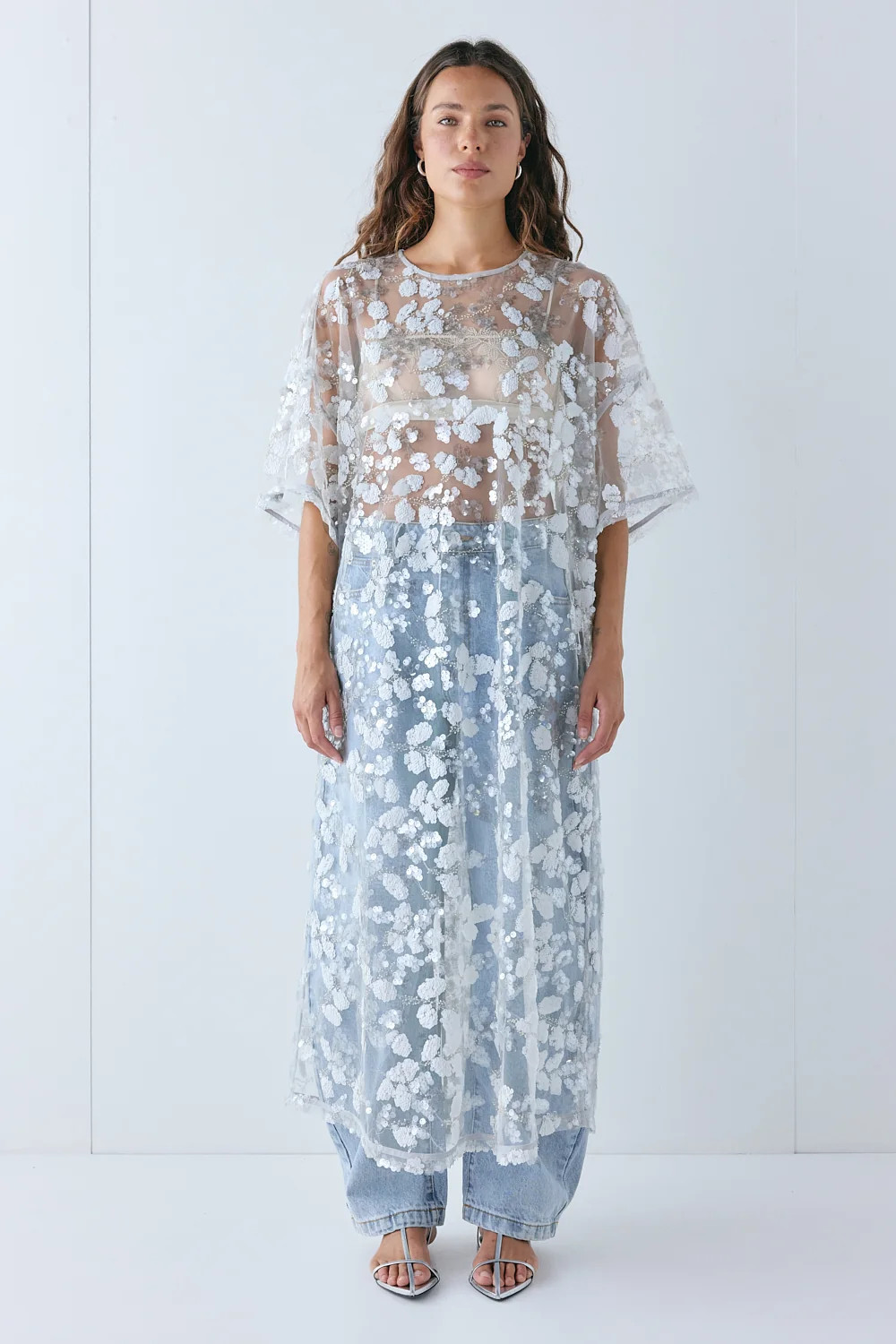 Ivette Sequin Midi Dress Ivy | VRG Grl