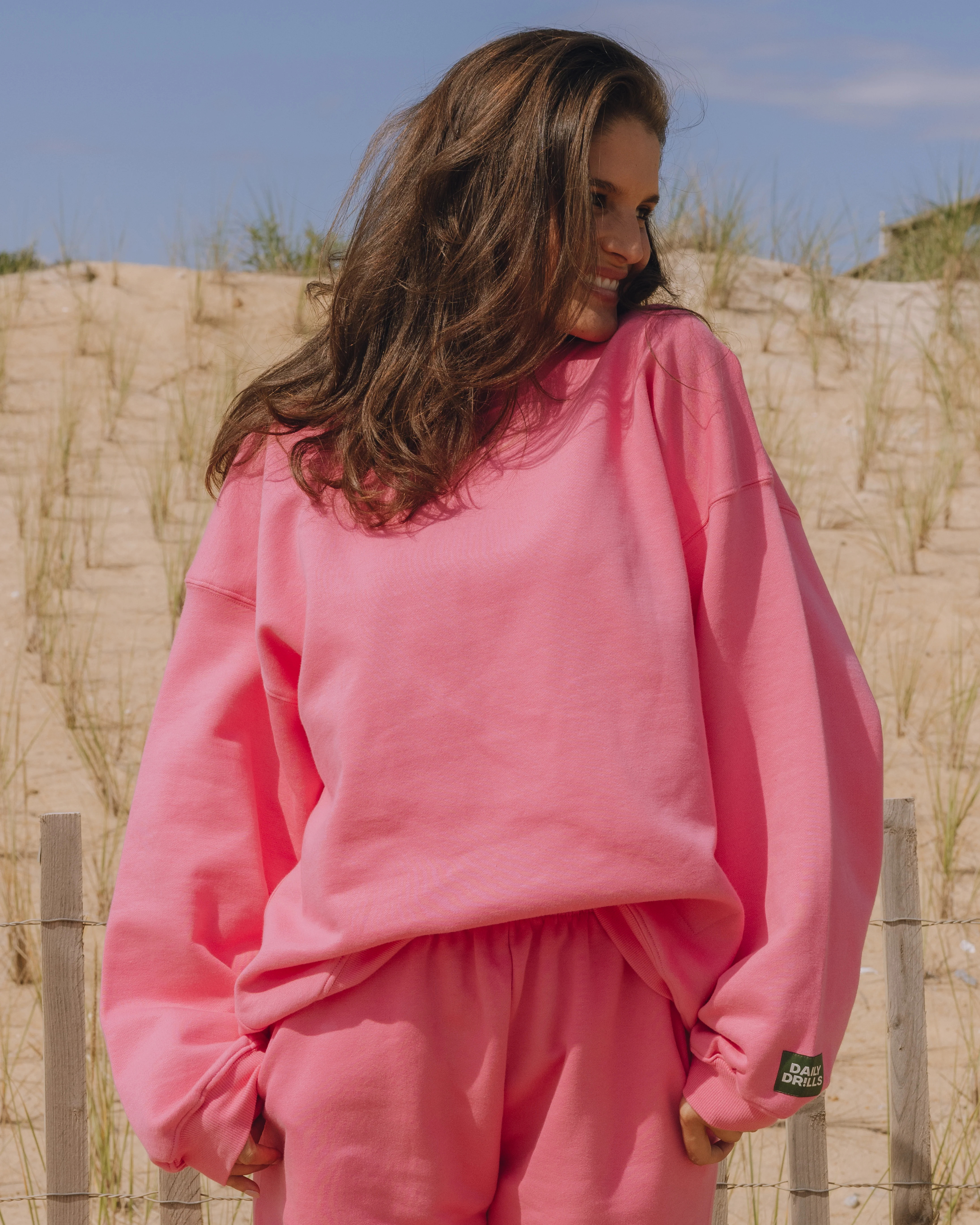 Oversized Fleece Crew - Cheeks | Daily Drills