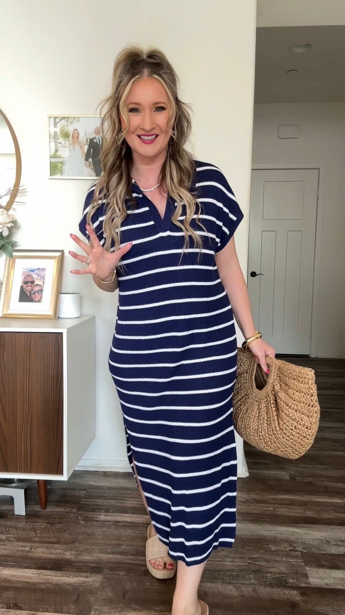 Such a cute throw on and go striped dress! 

#LTKFindsUnder50 #LTKSeasonal #LTKOver40