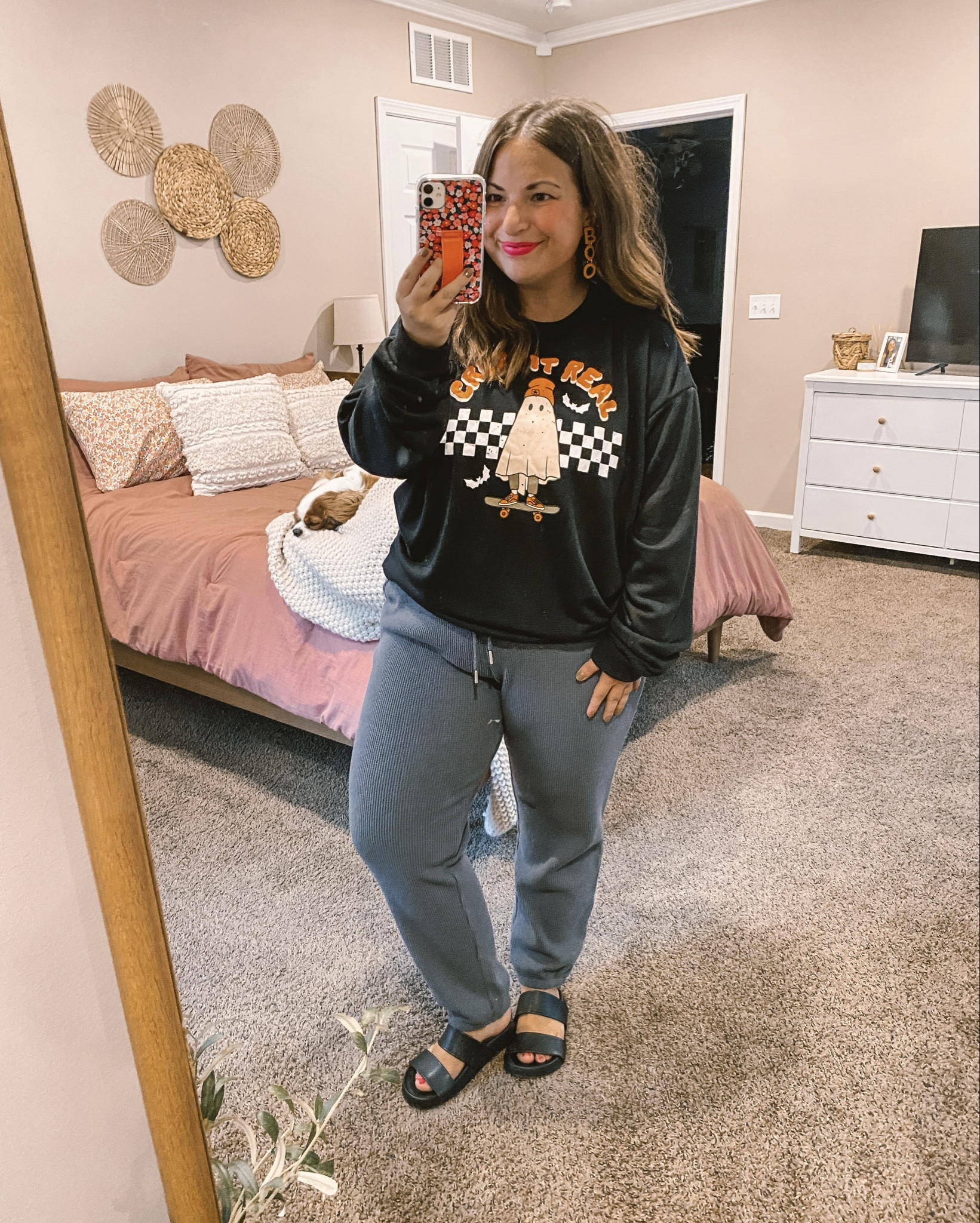 Loving these spooky outfits!

sandals: sold out, but linking similar ones below!
pants: fit true to size // wearing a large
crew: fits small // wearing an XL (fits like a large)

#LTKFindsUnder50 #LTKStyleTip #LTKFindsUnder100