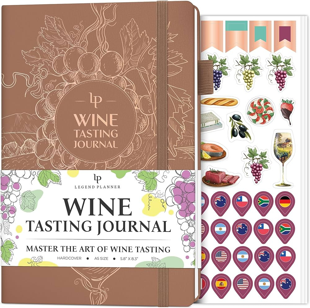 Legend Wine Tasting Journal – Wine Guide & Diary – Unique Accessories & Gifts for Wine Lovers... | Amazon (US)