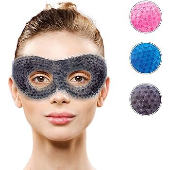 Gel Eye Mask with Eye Holes- Hot Cold Compress Pack Eye Therapy | Cooling Eye Mask for Puffy Eyes... | Amazon (US)