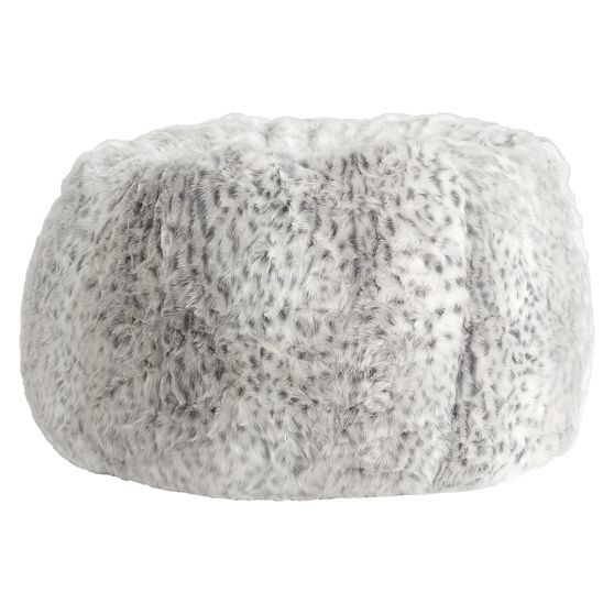 Gray Leopard Bean Bag Chair | Pottery Barn Teen