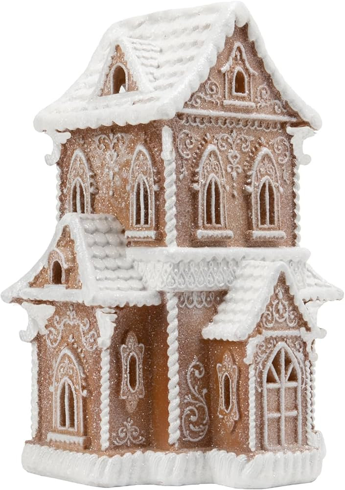 Braxio Gingerbread House Christmas Tabletop Decorations - Village Gingerbread Decor Traditional C... | Amazon (US)