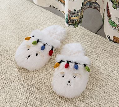 National Lampoon's Christmas Vacation™ Crazy Cat Slippers | Pottery Barn (US)