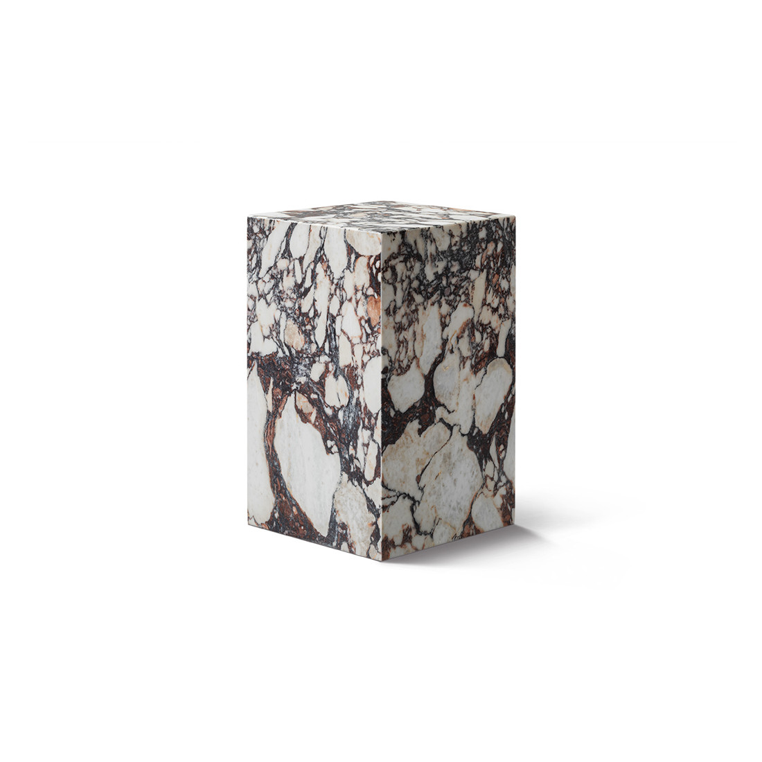 Kaia Marble Plinth Block Tall End Table | Eternity Modern