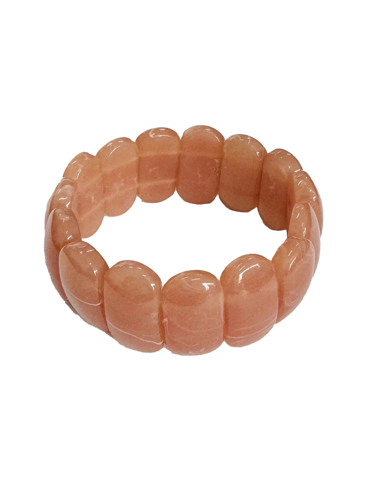 Time and Tru Resin Stretch Pink Bangle Bracelet | Walmart (US)