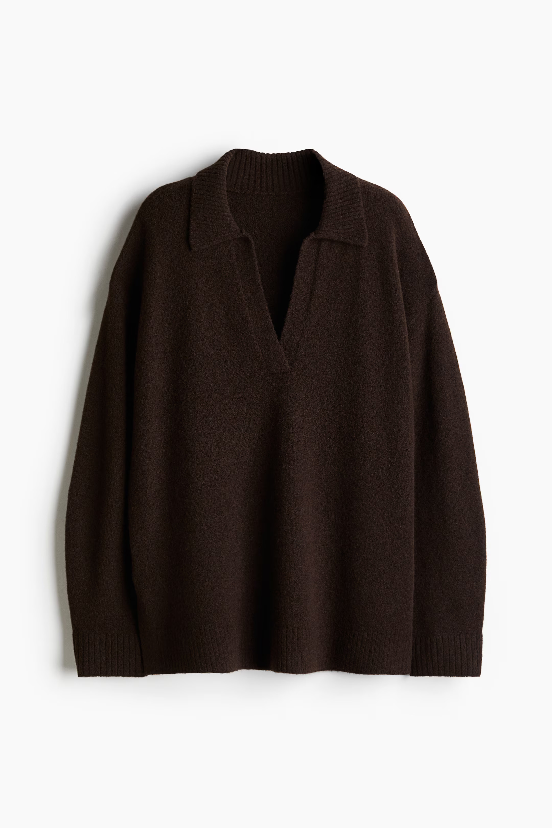 Fine-Knit Sweater with Collar | H&M (US + CA)