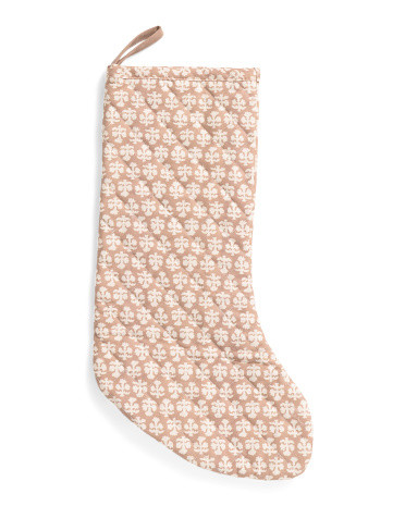 20in Chloe Block Print Stocking | TJ Maxx