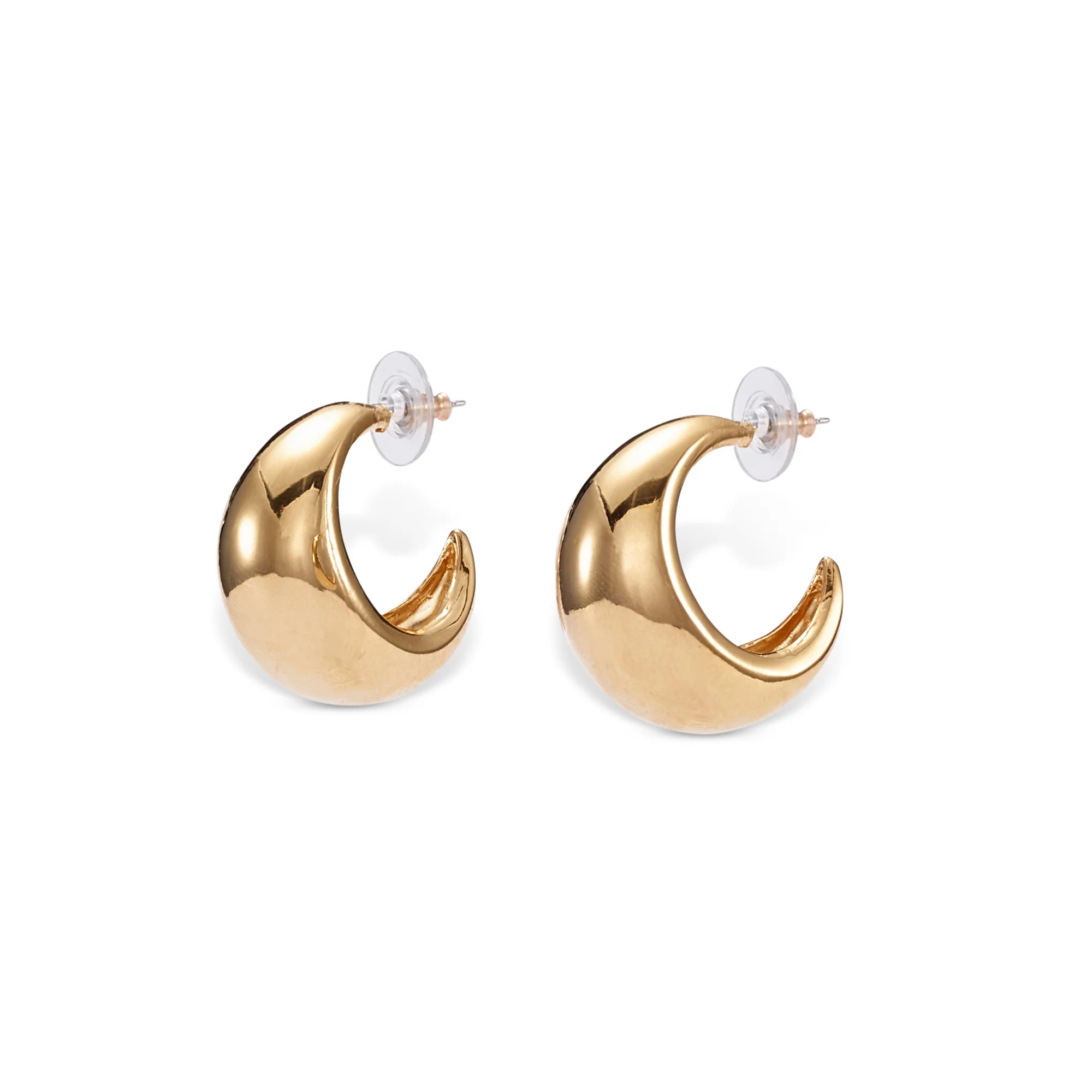 Glossy Dome Hoop Earrings | Lelet NY