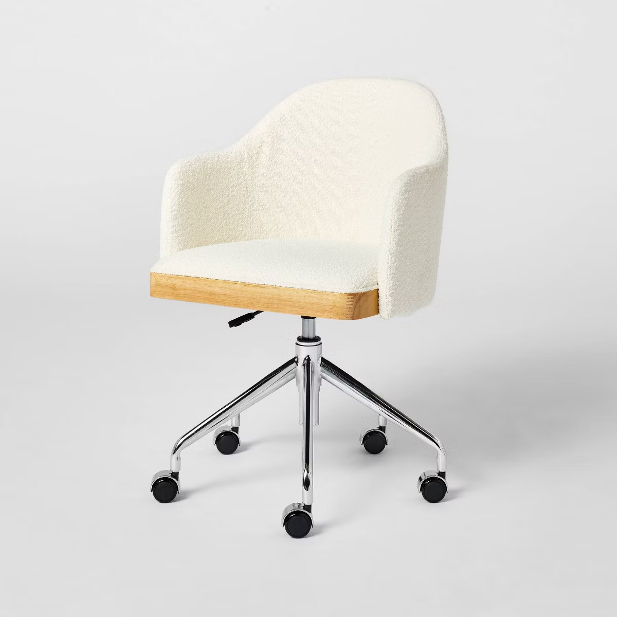 Upholstered Adjustable Height Office Chair Cream - Threshold™ designed with Studio McGee | Target