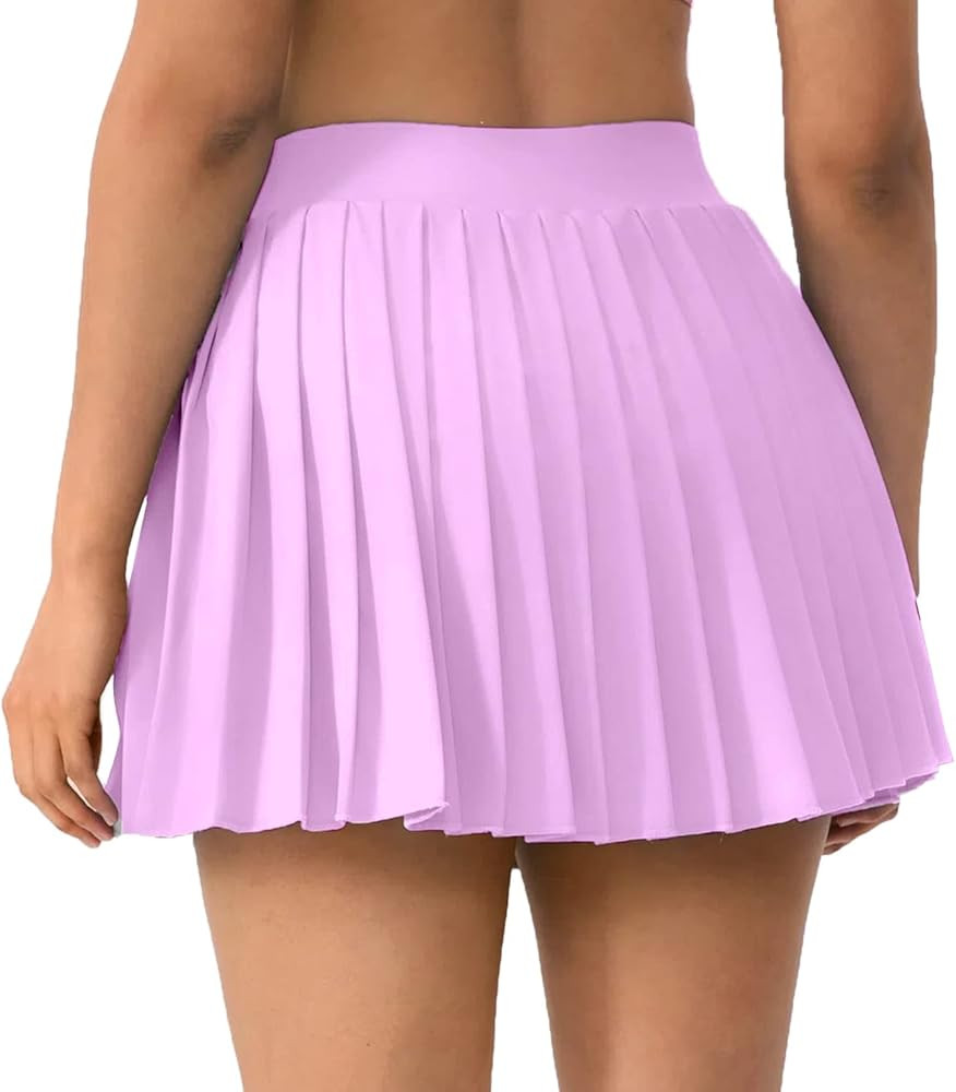 COOrun Women's Tennis Skirts High Waist Skorts Skirts Pleated Athletic Skort Skirt with Shorts Mi... | Amazon (US)