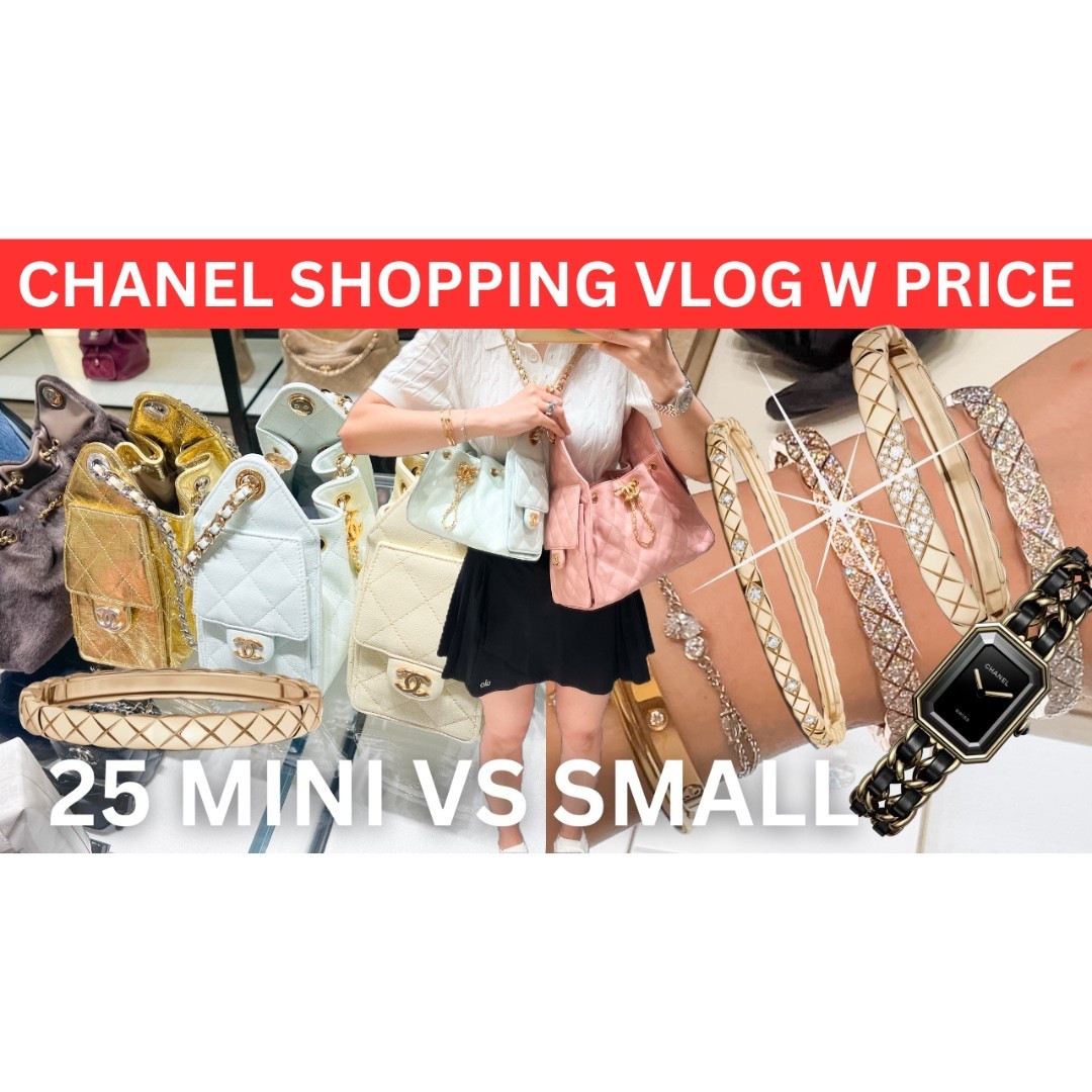 New chanel shopping vlog w price compared many Chanel 25 mini vs small and coco crush pieces is up on my channel now! Have a watch! Let me know your fav?

#LTKmomlife #LTKOver40 #LTKWedding