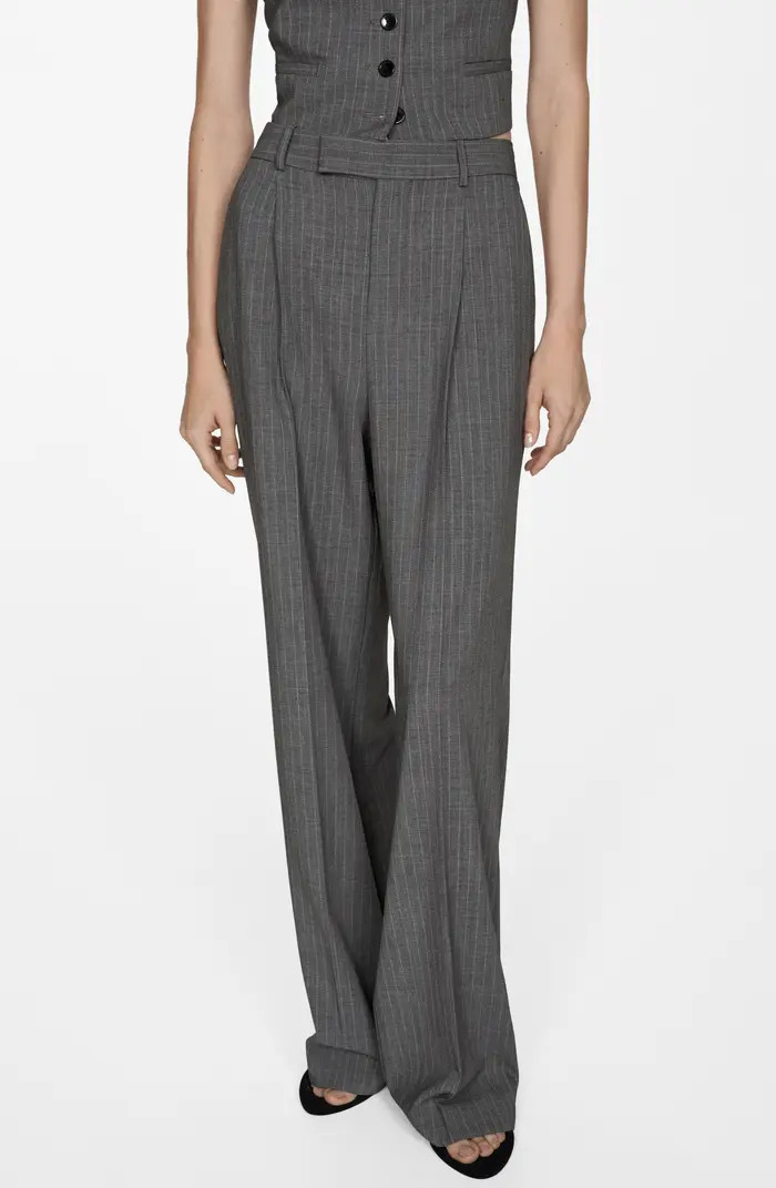 Pinstripe Pleat Front Pants | Nordstrom