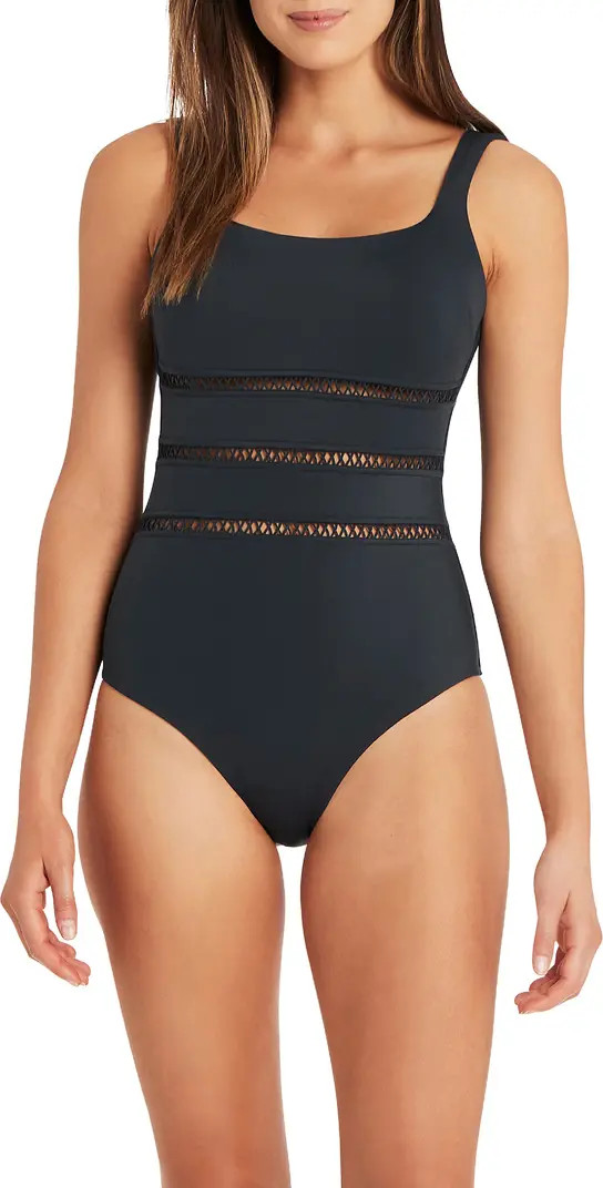 Square Neck One-Piece Swimsuit | Nordstrom
