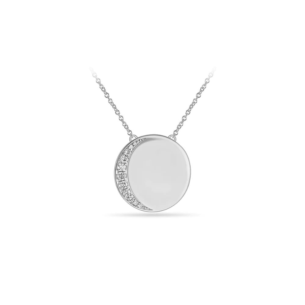 Celestial Moon Disc Necklace | PRISM Lifestyle Co